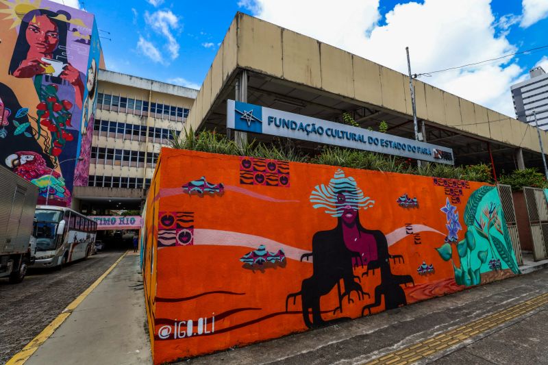 A fachada da Fundação Cultural do Pará