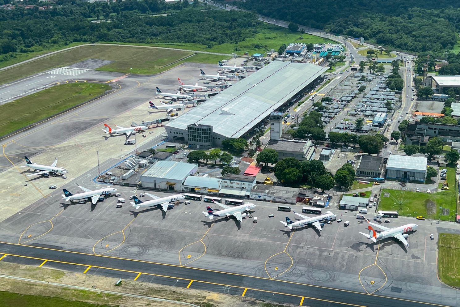 Foto area do aeroporto de Belém