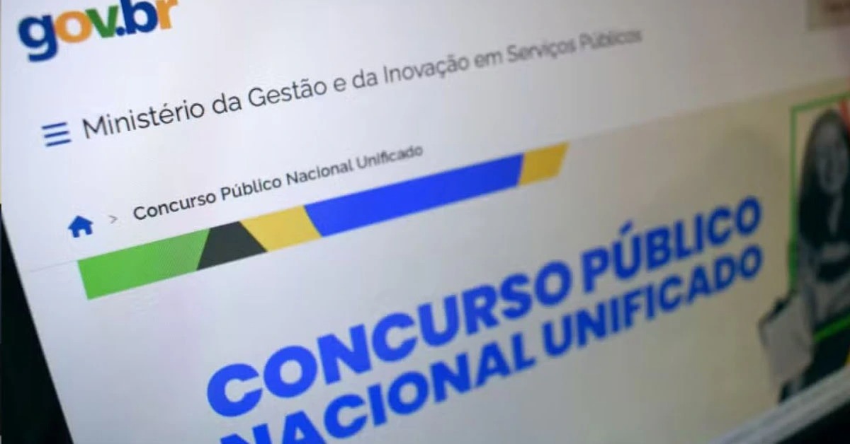 Foto do site de inscrição do CNU