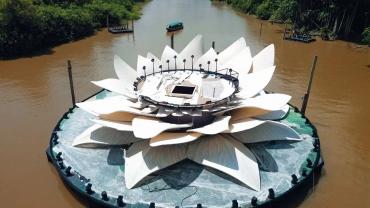 Palco do Amazônia Live em forma de Vitória-Régia