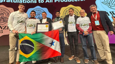 Comitiva do Pará e os vencedores da premiação na Holanda (Foto: Gabrie Foro/Sedap)