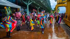 apresentação junina na estação das docas 