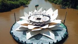 Palco do Amazônia Live em forma de Vitória-Régia