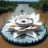 Palco do Amazônia Live em forma de Vitória-Régia